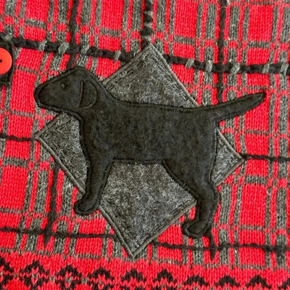 Belle Points | Vintage Cotton Blend Dog Sweater Vest - Picture 4 of 11